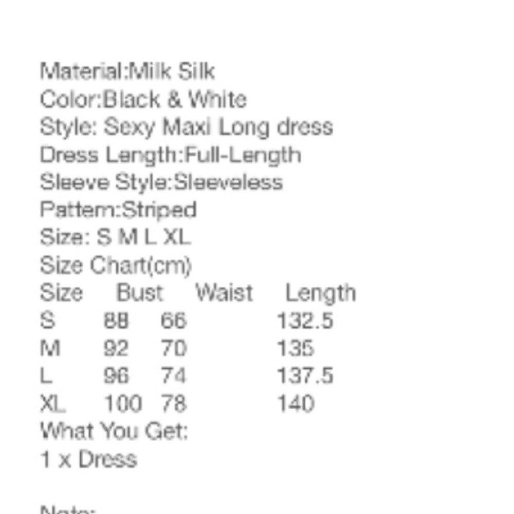 NEW BLACK & WHITE STRIPED HALTER MAXI DRESS - Picture 7 of 7